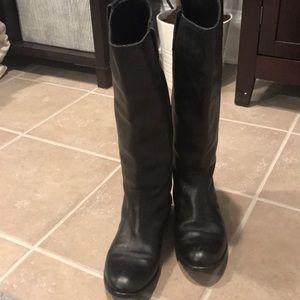 Black riding boots